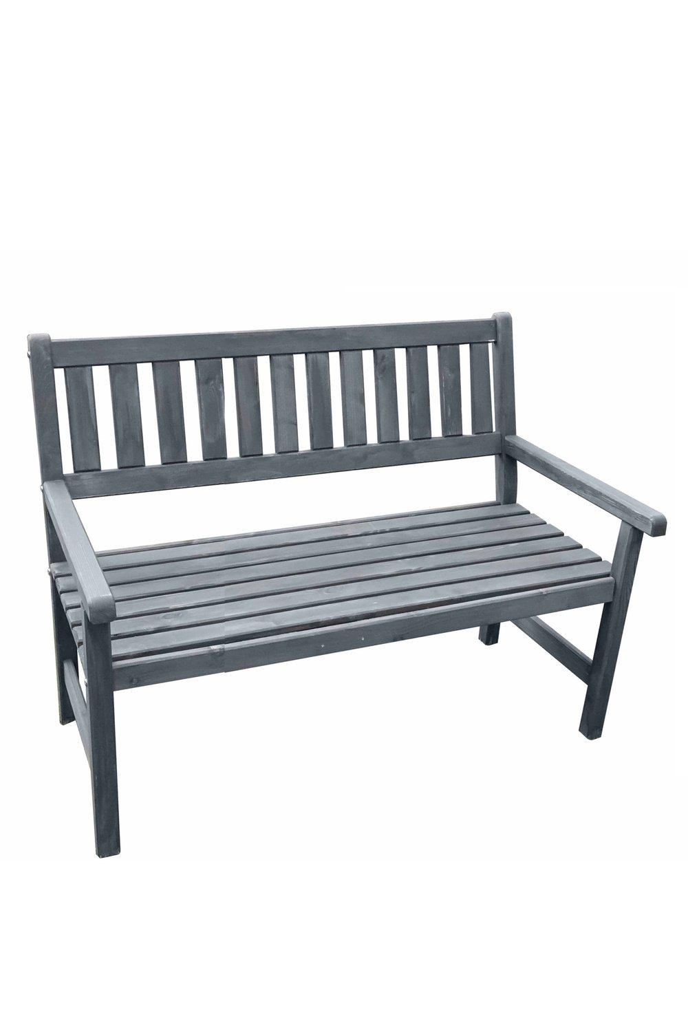 Grey Johanna 2-Seater Garden Bench